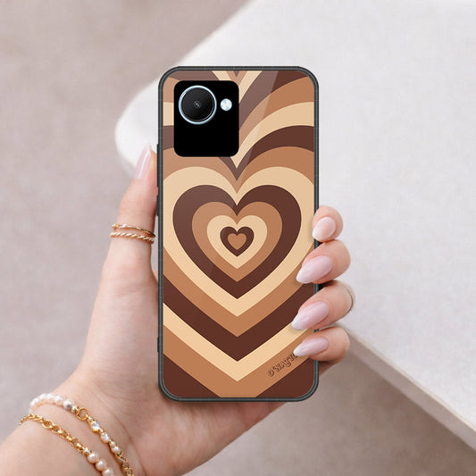 Realme C30s Cover - O'Nation Heartbeat Series - HQ Ultra Shine Premium Infinity Glass Soft Silicon Borders Case