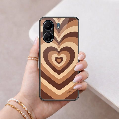 Xiaomi Redmi 13C Cover - O'Nation Heartbeat Series - HQ Ultra Shine Premium Infinity Glass Soft Silicon Borders Case