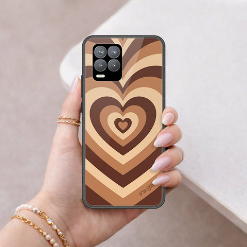 Realme 8 Cover - O'Nation Heartbeat Series - HQ Ultra Shine Premium Infinity Glass Soft Silicon Borders Case