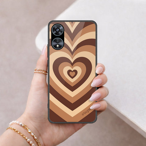 Oppo A58 4G Cover - O'Nation Heartbeat Series - HQ Ultra Shine Premium Infinity Glass Soft Silicon Borders Case