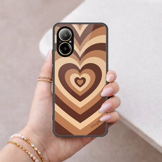 Realme C67 4G Cover - O'Nation Heartbeat Series - HQ Ultra Shine Premium Infinity Glass Soft Silicon Borders Case