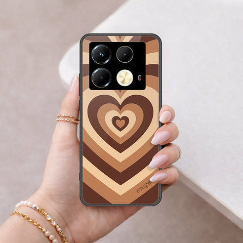 Infinix Note 40S Cover - O'Nation Heartbeat Series - HQ Ultra Shine Premium Infinity Glass Soft Silicon Borders Case