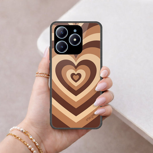Realme C63 Cover - O'Nation Heartbeat Series - HQ Ultra Shine Premium Infinity Glass Soft Silicon Borders Case
