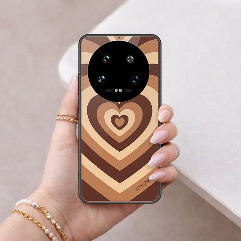 Xiaomi 14 Ultra Cover - O'Nation Heartbeat Series - HQ Ultra Shine Premium Infinity Glass Soft Silicon Borders Case