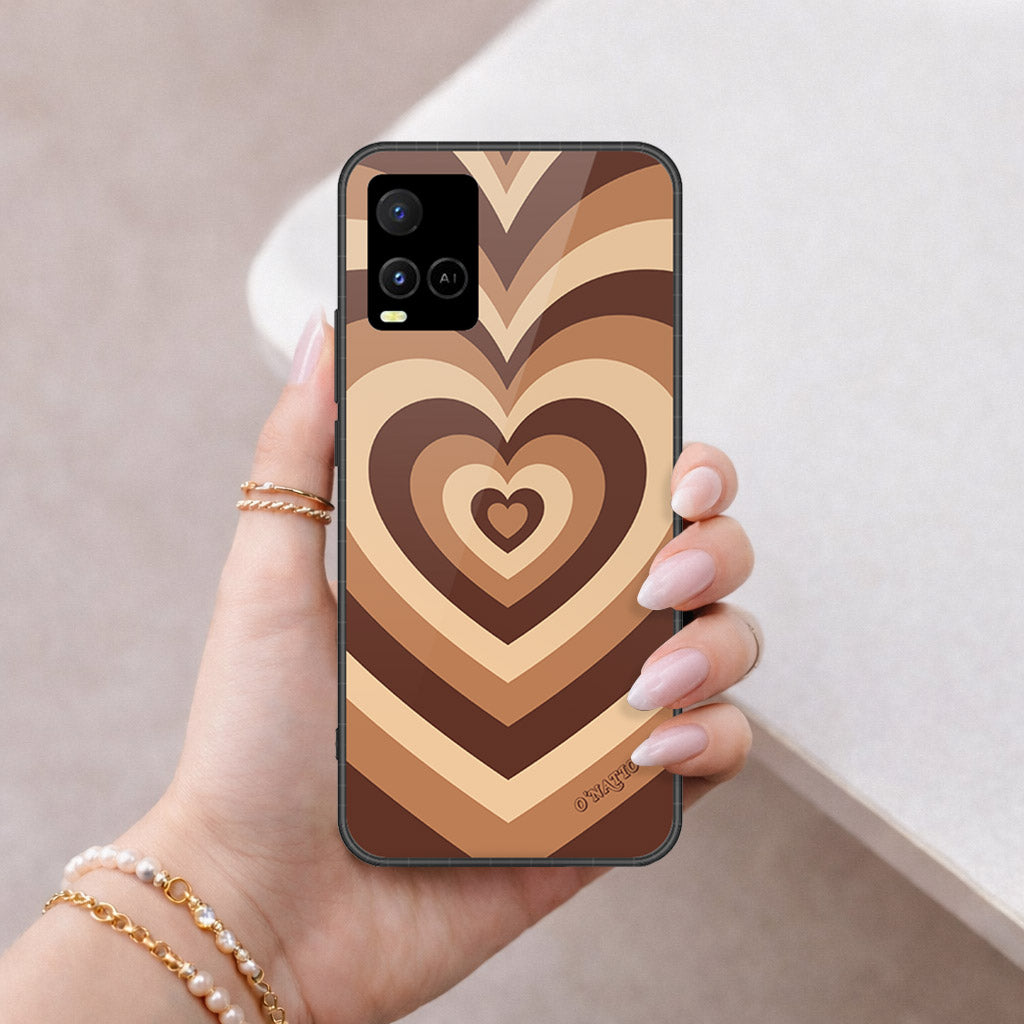 Vivo Y32 Cover - O'Nation Heartbeat Series - HQ Ultra Shine Premium Infinity Glass Soft Silicon Borders Case