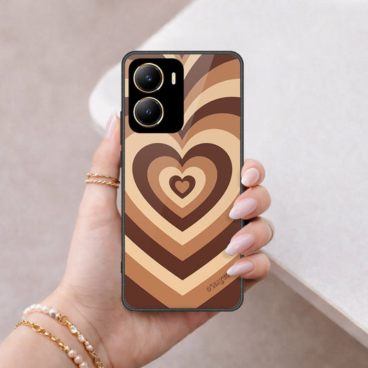 Vivo Y16 Cover - O'Nation Heartbeat Series - HQ Ultra Shine Premium Infinity Glass Soft Silicon Borders Case
