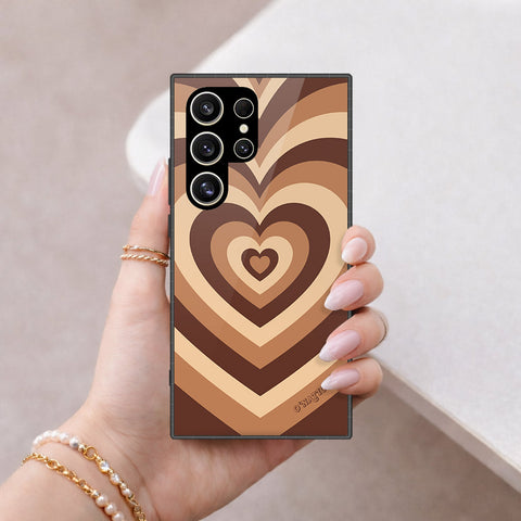 Samsung Galaxy S25 Ultra Cover - O'Nation Heartbeat Series - HQ Ultra Shine Premium Infinity Glass Soft Silicon Borders Case