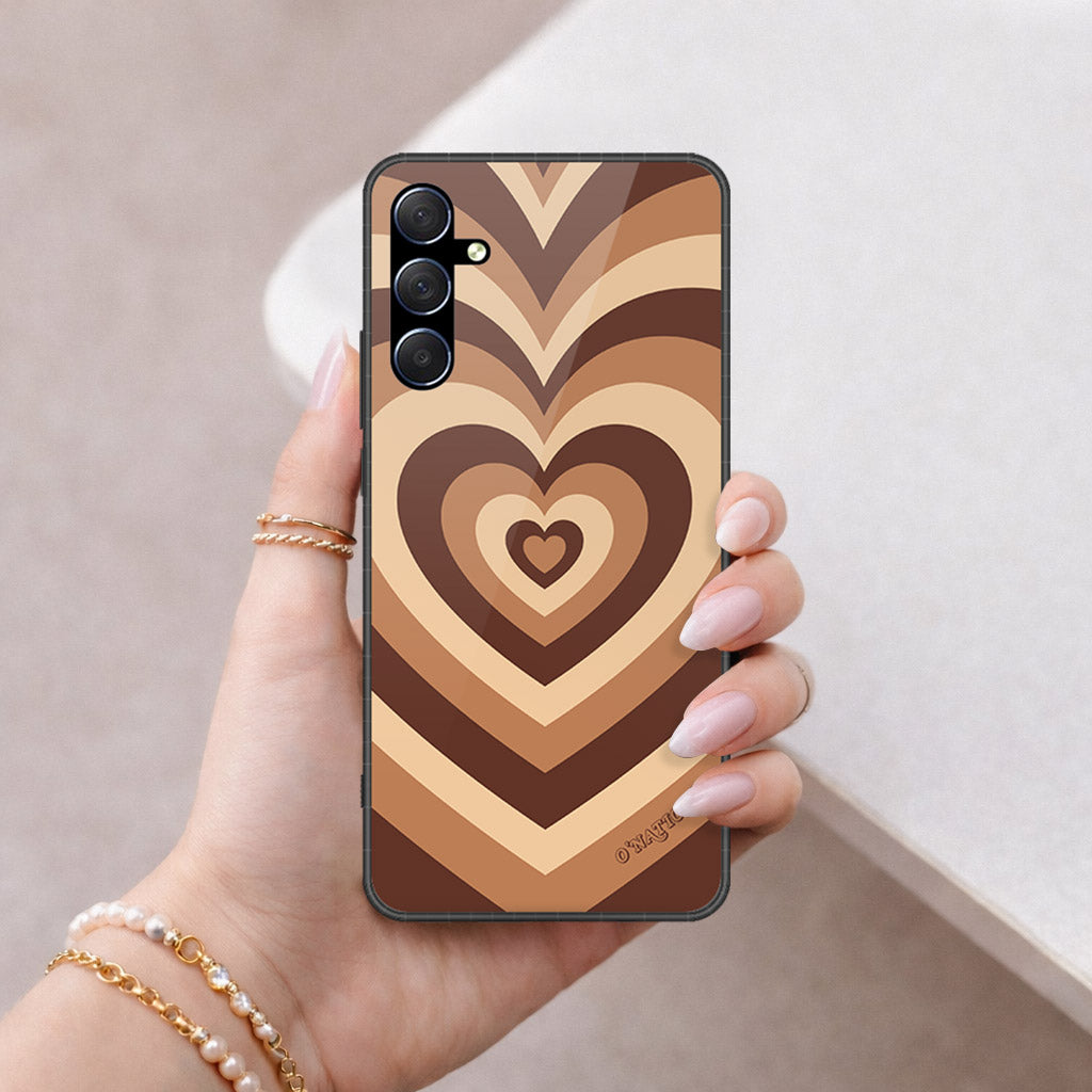 Samsung Galaxy M34 5G Cover - O'Nation Heartbeat Series - HQ Ultra Shine Premium Infinity Glass Soft Silicon Borders Case