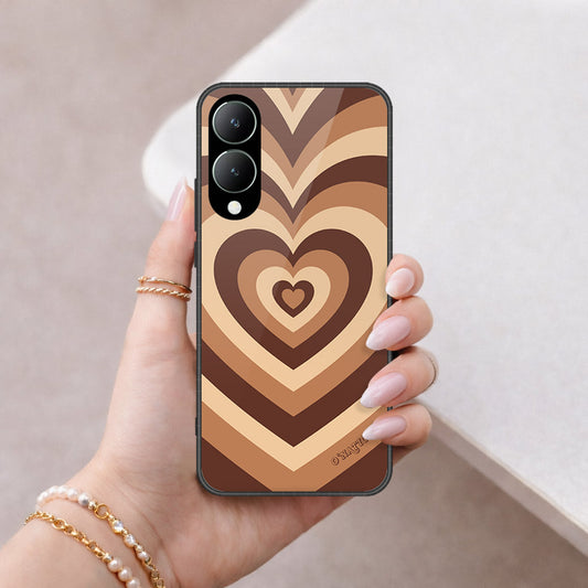 Vivo Y17s Cover - O'Nation Heartbeat Series - HQ Ultra Shine Premium Infinity Glass Soft Silicon Borders Case