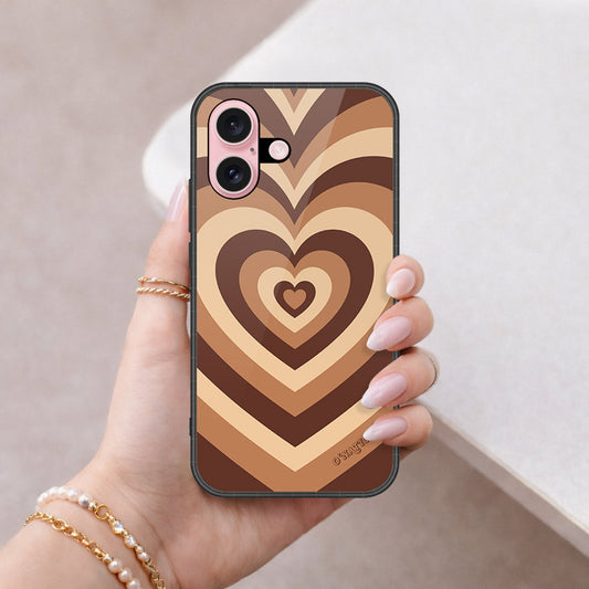 iPhone 16 Plus - O'Nation Heartbeat Series - HQ Ultra Shine Premium Infinity Glass Soft Silicon Borders Case