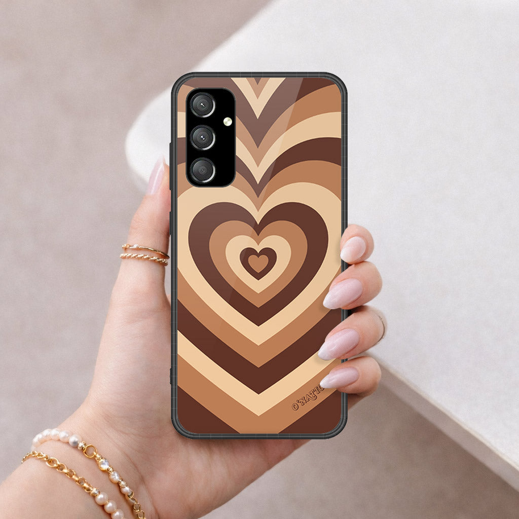 Samsung Galaxy A55 Cover - O'Nation Heartbeat Series - HQ Ultra Shine Premium Infinity Glass Soft Silicon Borders Case