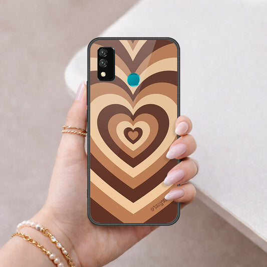 Huawei Y8s Cover - O'Nation Heartbeat Series - HQ Ultra Shine Premium Infinity Glass Soft Silicon Borders Case