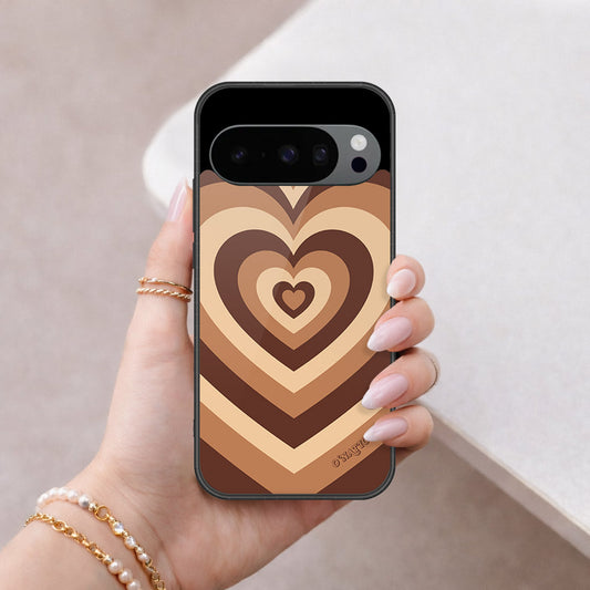 Google Pixel 9 Pro XL Cover - O'Nation Heartbeat Series - HQ Ultra Shine Premium Infinity Glass Soft Silicon Borders Case