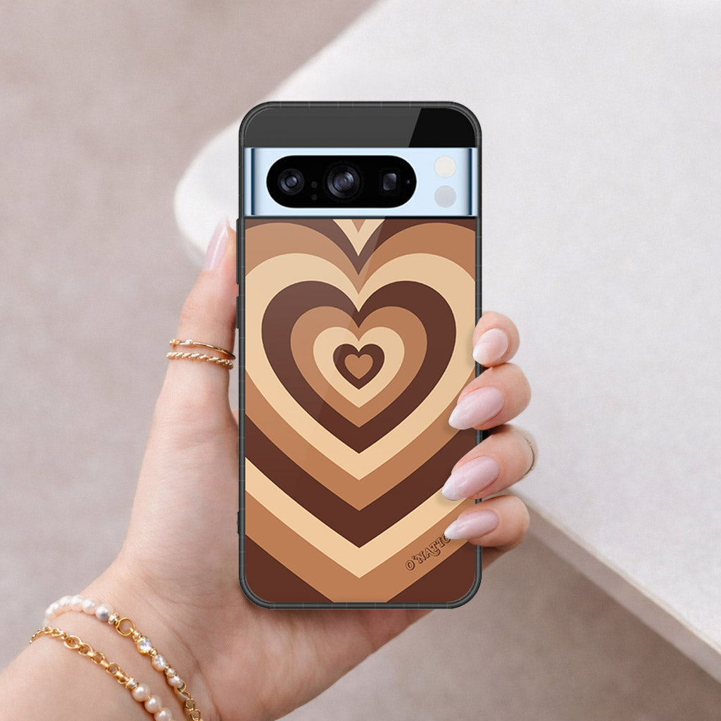 Google Pixel 8 Pro Cover - O'Nation Heartbeat Series - HQ Ultra Shine Premium Infinity Glass Soft Silicon Borders Case