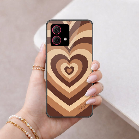 Motorola Moto G84 Cover - O'Nation Heartbeat Series - HQ Ultra Shine Premium Infinity Glass Soft Silicon Borders Case