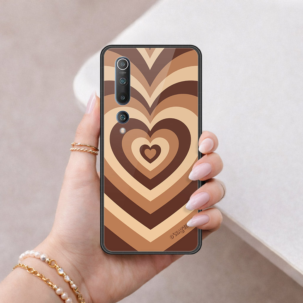 Xiaomi Mi 10 Cover - O'Nation Heartbeat Series - HQ Ultra Shine Premium Infinity Glass Soft Silicon Borders Case