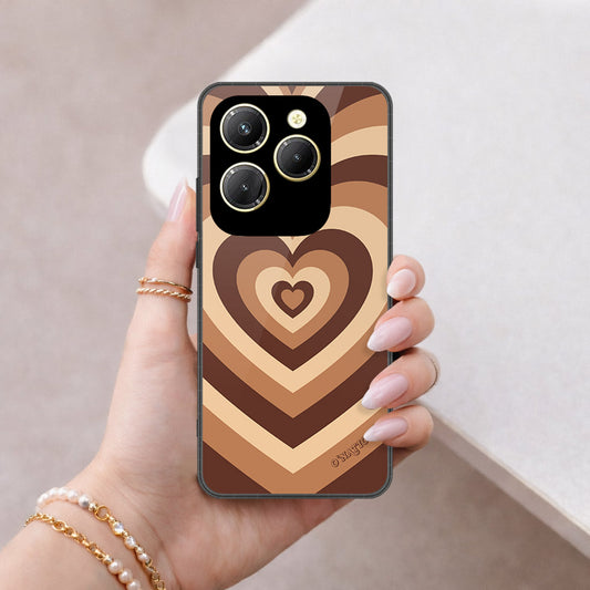 Infinix Hot 40 Pro Cover - O'Nation Heartbeat Series - HQ Ultra Shine Premium Infinity Glass Soft Silicon Borders Case