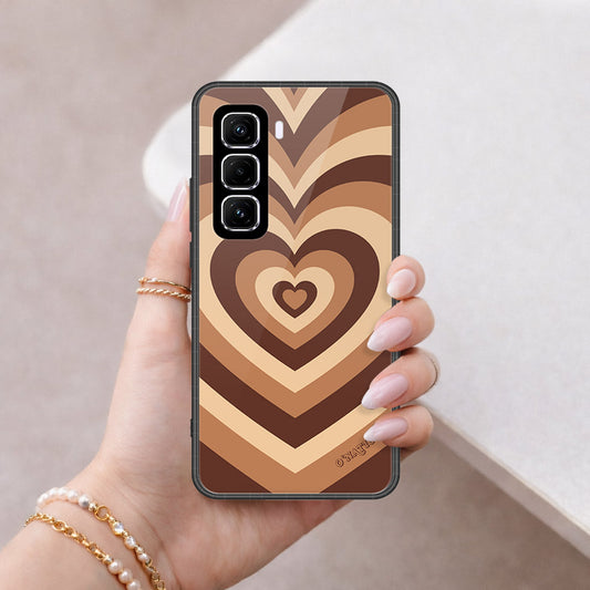 Infinix Hot 50 Pro Plus Cover - O'Nation Heartbeat Series - HQ Ultra Shine Premium Infinity Glass Soft Silicon Borders Case