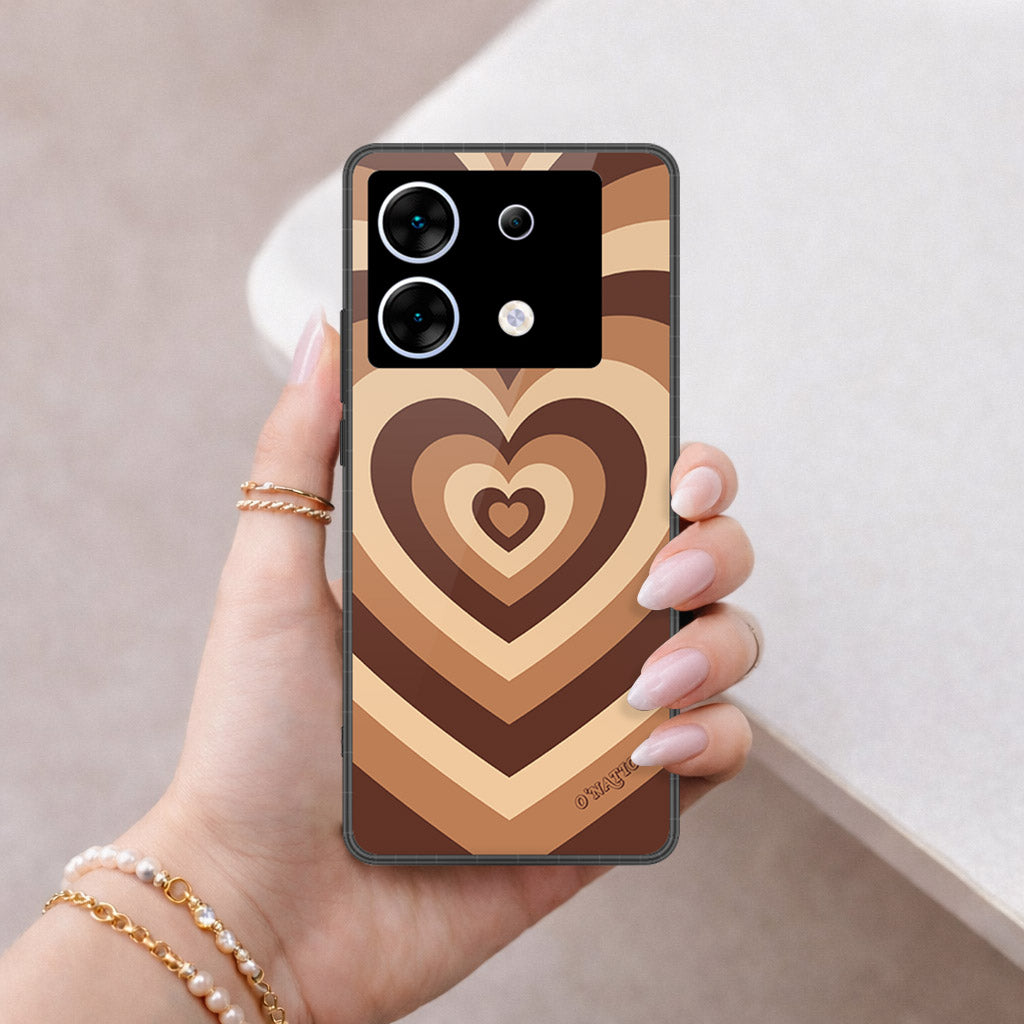 Infinix Zero 30 5G Cover - O'Nation Heartbeat Series - HQ Ultra Shine Premium Infinity Glass Soft Silicon Borders Case
