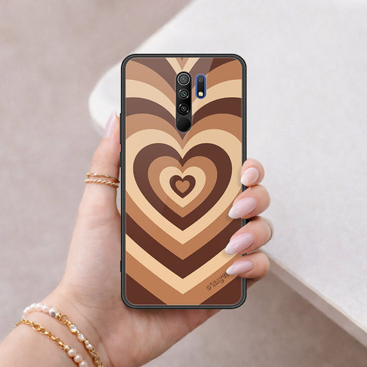 Xiaomi Redmi 9 Cover - O'Nation Heartbeat Series - HQ Ultra Shine Premium Infinity Glass Soft Silicon Borders Case