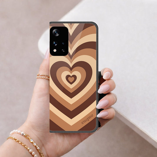 Xiaomi Redmi Note 11 5G Cover - O'Nation Heartbeat Series - HQ Ultra Shine Premium Infinity Glass Soft Silicon Borders Case