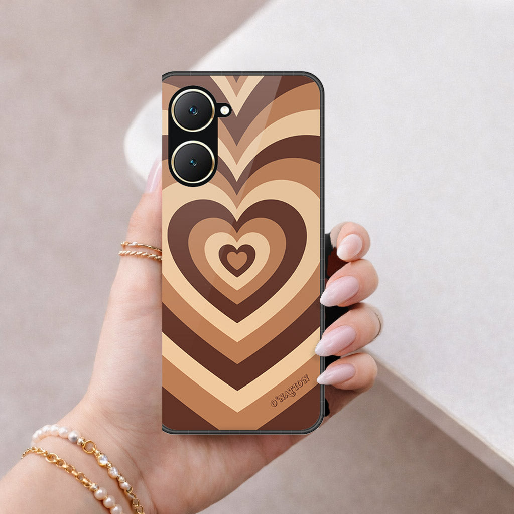 Vivo Y18 Cover - O'Nation Heartbeat Series - HQ Ultra Shine Premium Infinity Glass Soft Silicon Borders Case