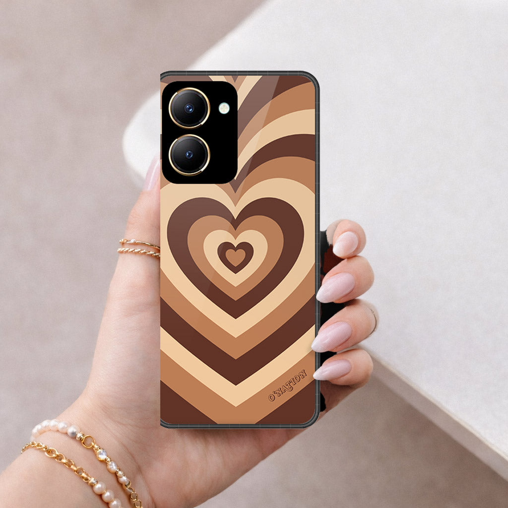Vivo Y27s Cover - O'Nation Heartbeat Series - HQ Ultra Shine Premium Infinity Glass Soft Silicon Borders Case