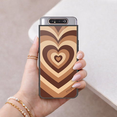 Samsung Galaxy A80 Cover - O'Nation Heartbeat Series - HQ Ultra Shine Premium Infinity Glass Soft Silicon Borders Case