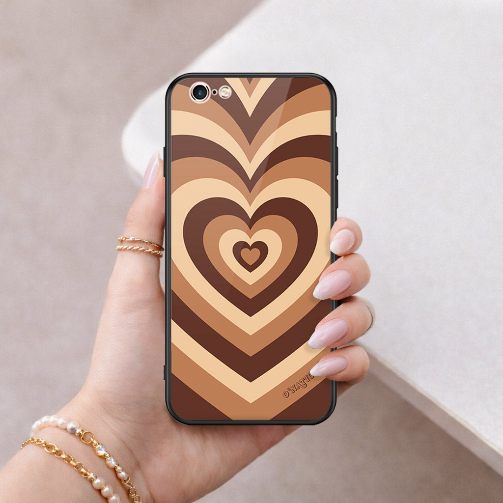 iPhone 6S / 6 Cover - O'Nation Heartbeat Series - HQ Ultra Shine Premium Infinity Glass Soft Silicon Borders Case