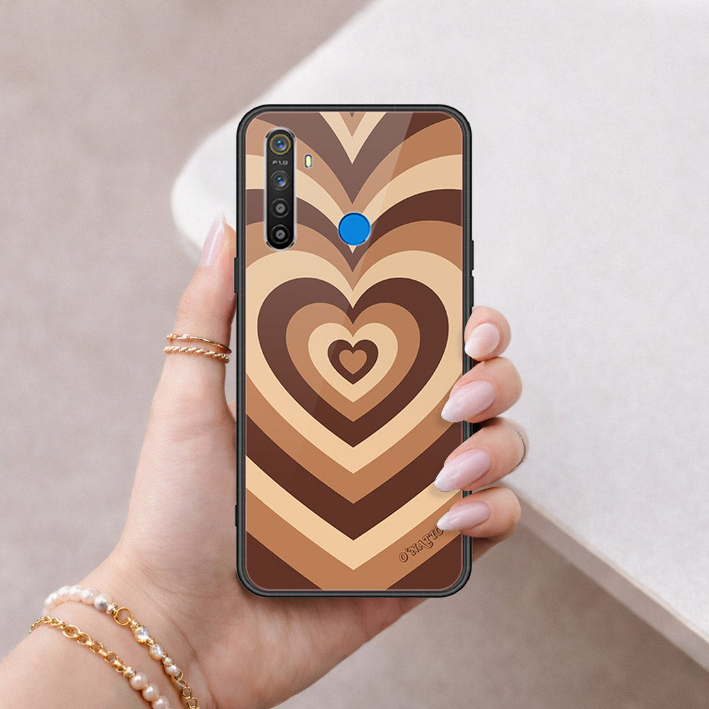 Realme Narzo 10 Cover - O'Nation Heartbeat Series - HQ Ultra Shine Premium Infinity Glass Soft Silicon Borders Case