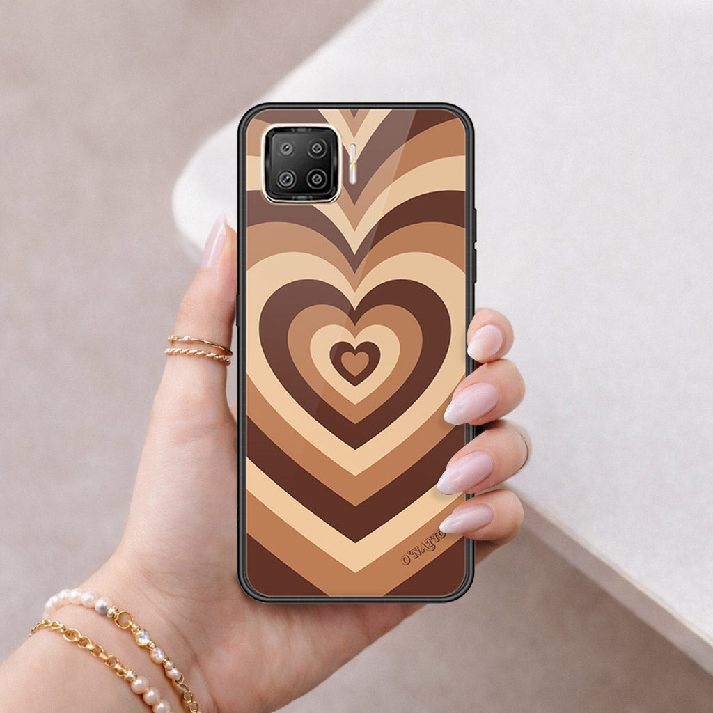 Oppo A73 Cover - O'Nation Heartbeat Series - HQ Ultra Shine Premium Infinity Glass Soft Silicon Borders Case