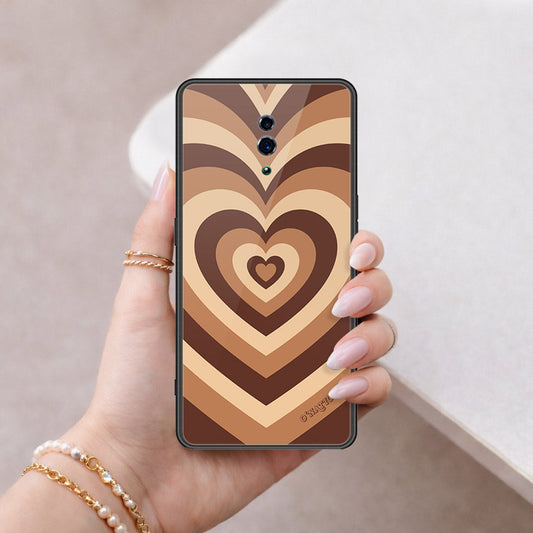 Oppo Reno Cover - O'Nation Heartbeat Series - HQ Ultra Shine Premium Infinity Glass Soft Silicon Borders Case