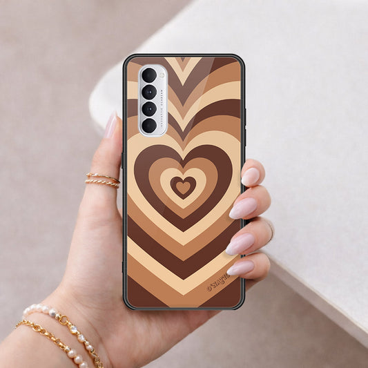 Oppo Reno 4 Pro Cover - O'Nation Heartbeat Series - HQ Ultra Shine Premium Infinity Glass Soft Silicon Borders Case