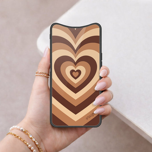 Oppo Find X Cover - O'Nation Heartbeat Series - HQ Ultra Shine Premium Infinity Glass Soft Silicon Borders Case