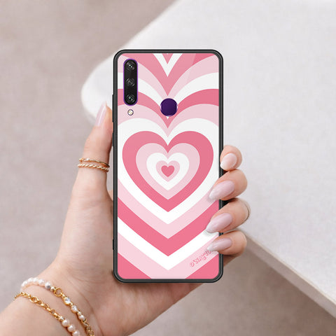 Huawei Y6p Cover - O'Nation Heartbeat Series - HQ Ultra Shine Premium Infinity Glass Soft Silicon Borders Case