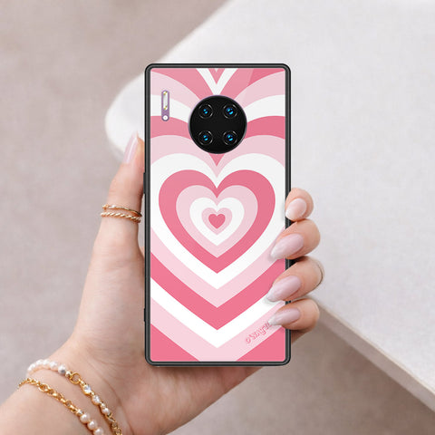 Huawei Mate 30 Pro Cover - O'Nation Heartbeat Series - HQ Ultra Shine Premium Infinity Glass Soft Silicon Borders Case