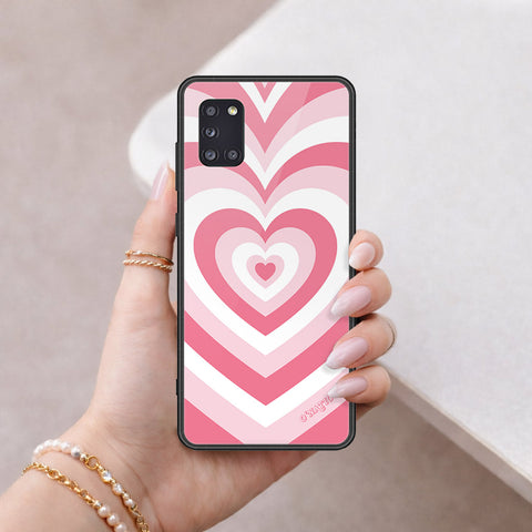 Samsung Galaxy A31 Cover - O'Nation Heartbeat Series - HQ Ultra Shine Premium Infinity Glass Soft Silicon Borders Case