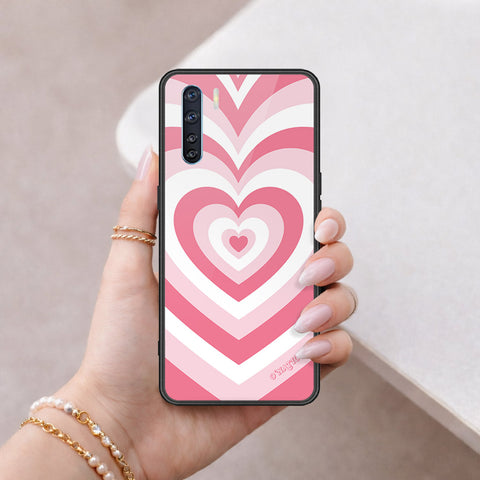 Oppo Reno 3 Cover - O'Nation Heartbeat Series - HQ Ultra Shine Premium Infinity Glass Soft Silicon Borders Case