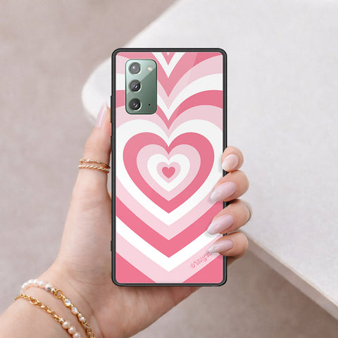 Samsung Galaxy Note 20 Cover - O'Nation Heartbeat Series - HQ Ultra Shine Premium Infinity Glass Soft Silicon Borders Case