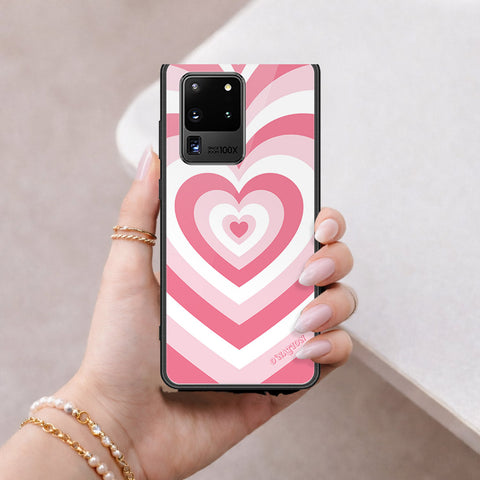 Samsung Galaxy S20 Ultra Cover - O'Nation Heartbeat Series - HQ Ultra Shine Premium Infinity Glass Soft Silicon Borders Case