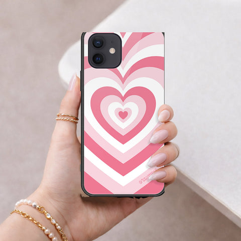 iPhone 12 Mini Cover - O'Nation Heartbeat Series - HQ Ultra Shine Premium Infinity Glass Soft Silicon Borders Case