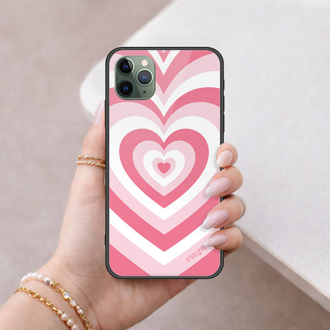 iPhone 11 Pro Max - O'Nation Heartbeat Series - HQ Ultra Shine Premium Infinity Glass Soft Silicon Borders Case