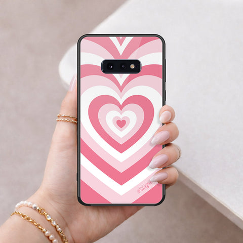 Samsung Galaxy S10e Cover - O'Nation Heartbeat Series - HQ Ultra Shine Premium Infinity Glass Soft Silicon Borders Case