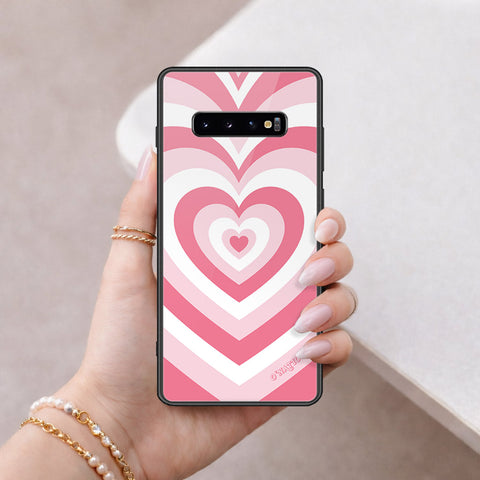 Samsung Galaxy S10 Plus Cover - O'Nation Heartbeat Series - HQ Ultra Shine Premium Infinity Glass Soft Silicon Borders Case