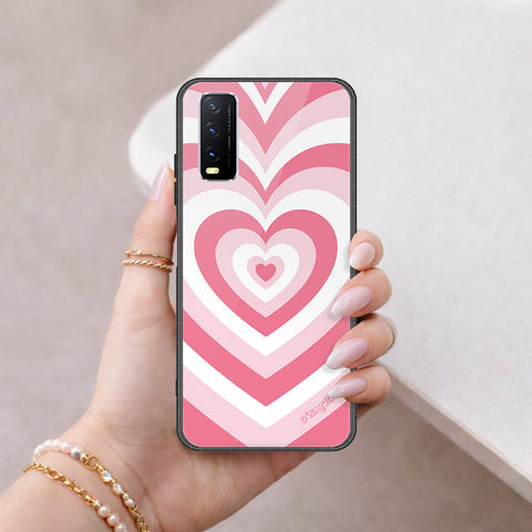Vivo Y20i Cover - O'Nation Heartbeat Series - HQ Ultra Shine Premium Infinity Glass Soft Silicon Borders Case