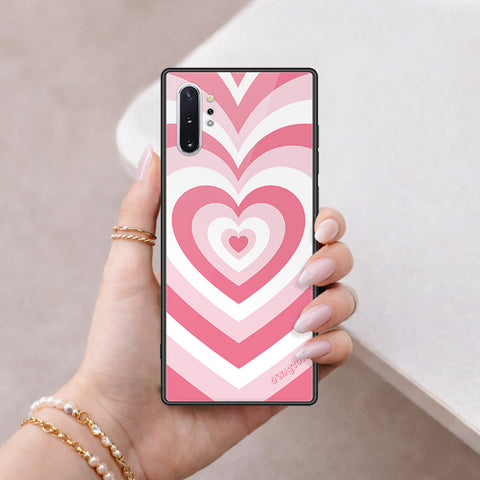 Samsung Galaxy Note 10 Plus Cover - O'Nation Heartbeat Series - HQ Ultra Shine Premium Infinity Glass Soft Silicon Borders Case