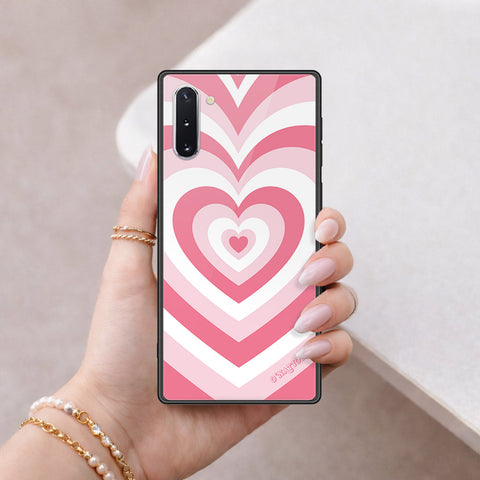 Samsung Galaxy Note 10 Cover - O'Nation Heartbeat Series - HQ Ultra Shine Premium Infinity Glass Soft Silicon Borders Case
