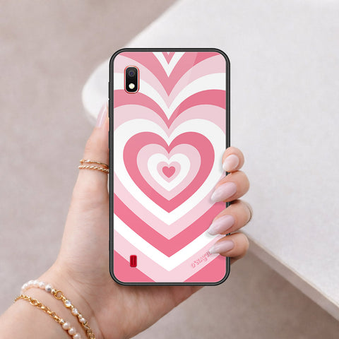 Samsung Galaxy A10 Cover - O'Nation Heartbeat Series - HQ Ultra Shine Premium Infinity Glass Soft Silicon Borders Case