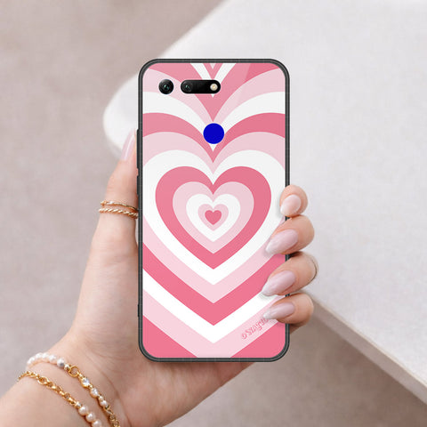 Huawei Honor View 20 Cover - O'Nation Heartbeat Series - HQ Ultra Shine Premium Infinity Glass Soft Silicon Borders Case