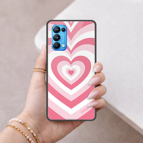 Oppo Reno 5 Pro 5G Cover - O'Nation Heartbeat Series - HQ Ultra Shine Premium Infinity Glass Soft Silicon Borders Case